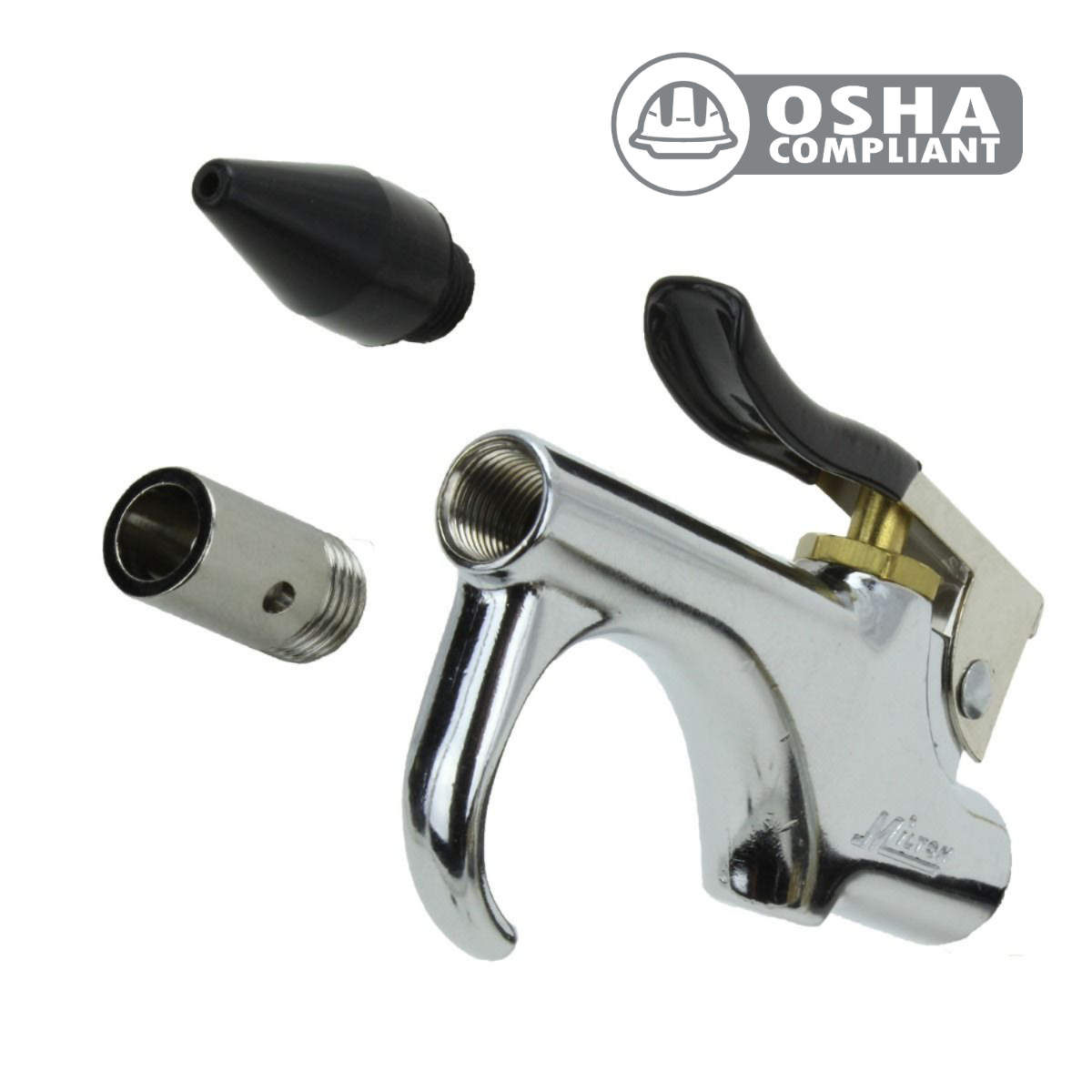 Milton Lever Style Blow Gun, 1/4, Full Flow S-120