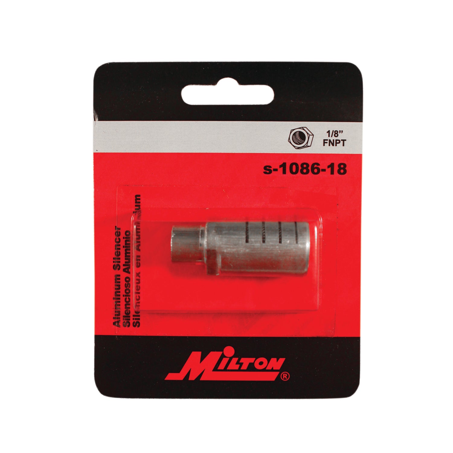 S108618 1/8" Plastic Silencer Milton Industries Inc.® — Milton