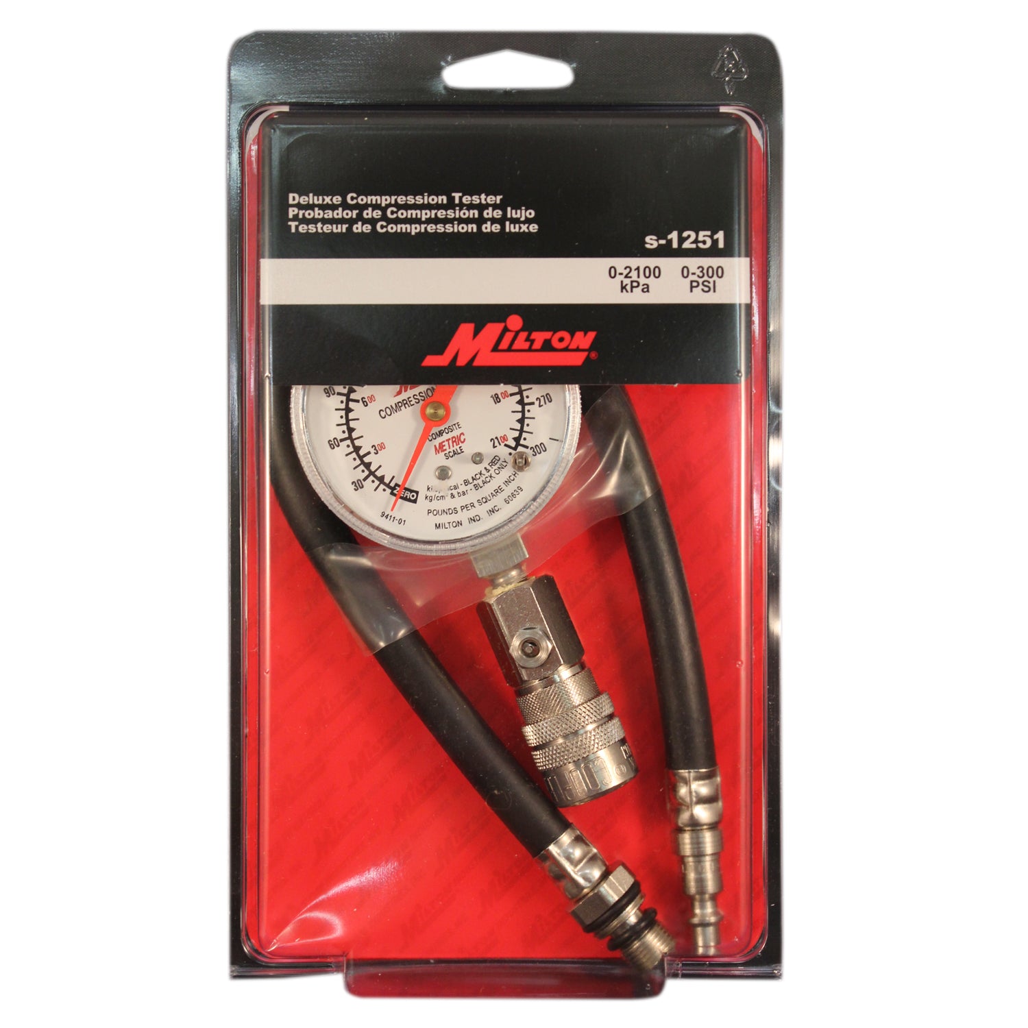 Round Compression Tester Deluxe Compression Tester | Milton Industries