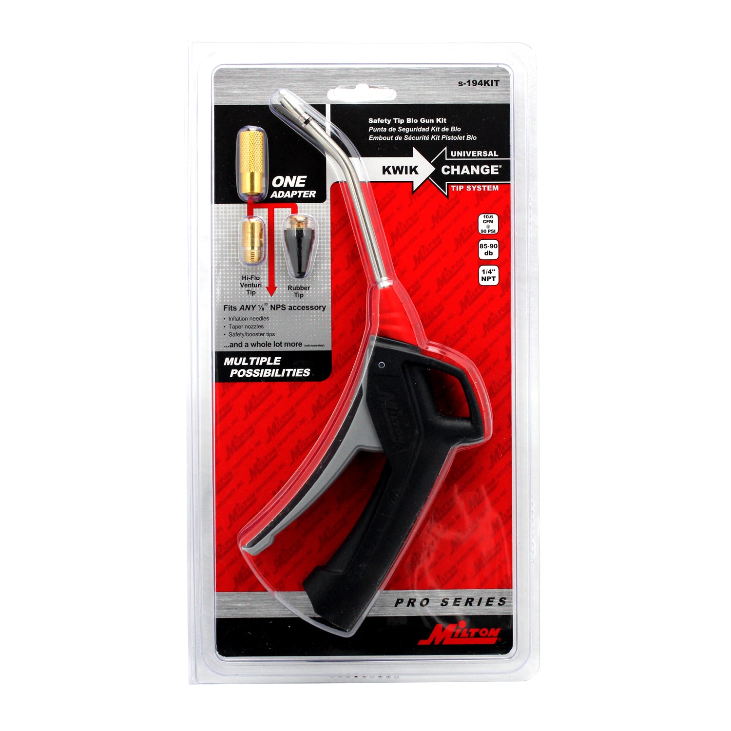 KWIK-CHANGE® PRO Series Pistol Grip Blow Gun Kit - 5