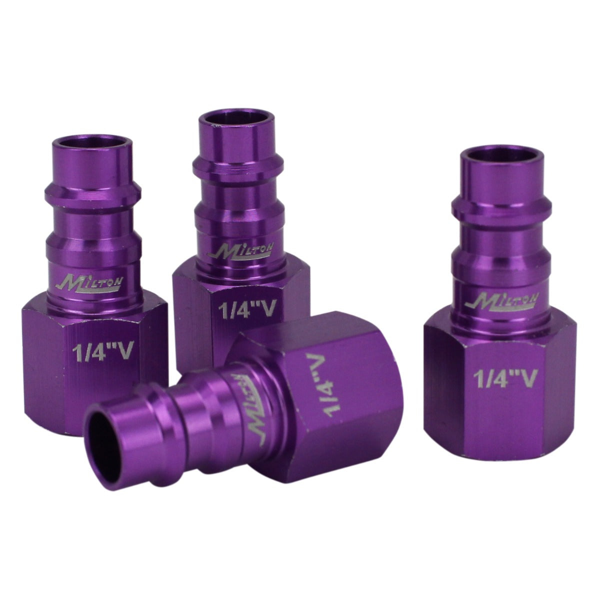 COLORFIT® HIGHFLOWPRO® Coupler & Plug Kit (V-Style, Purple) - 1/4