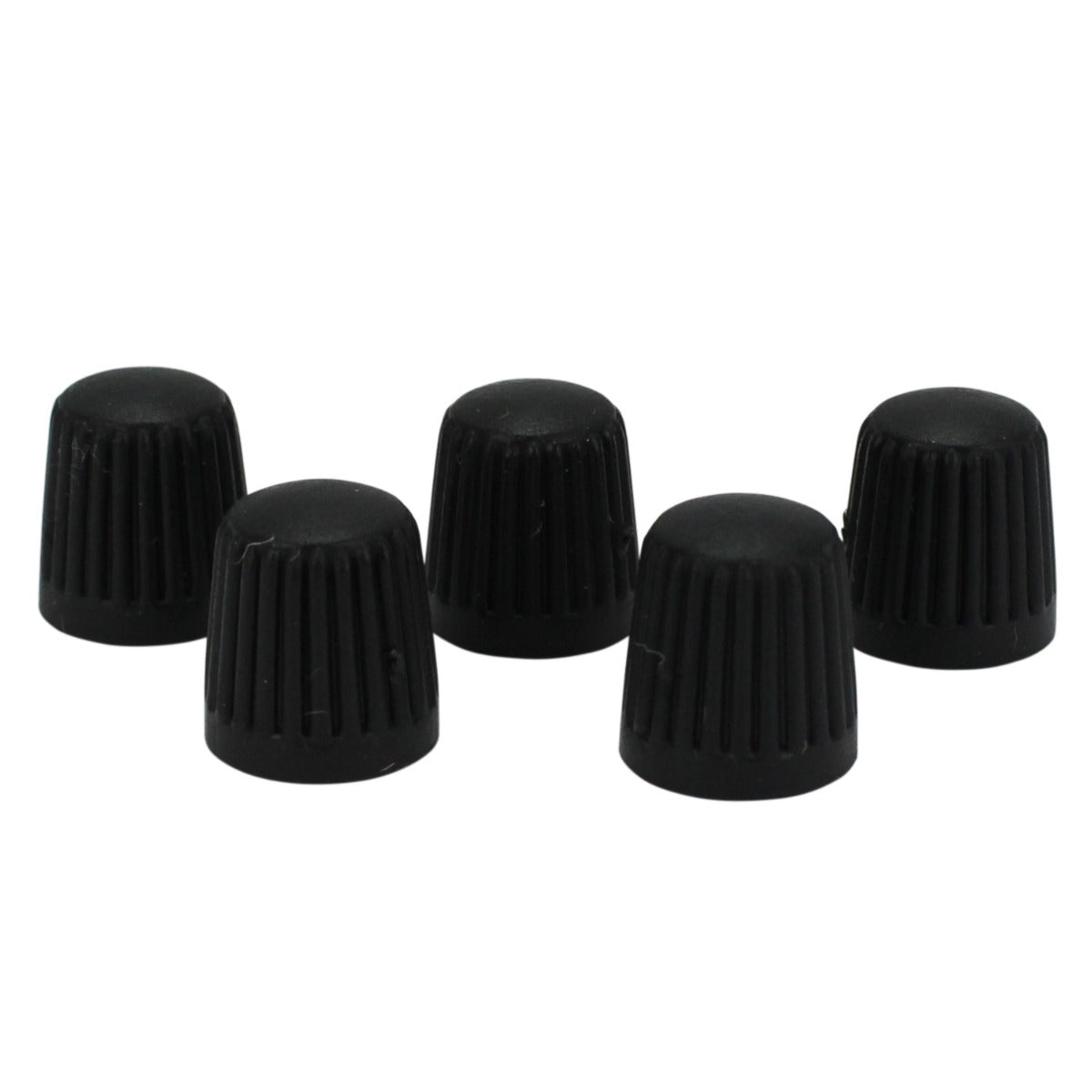 TR VC 8 Dome Type Tire Valve Cap, 5 Caps, Plastic, Black (Single Retail Pack of 5 Caps)