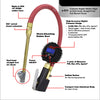 S-530 Compact Digital Tire Inflator with Pressure Gauge (255 PSI) - Air Chuck & 15" Rubber Air hose 1/4" NPT s-530