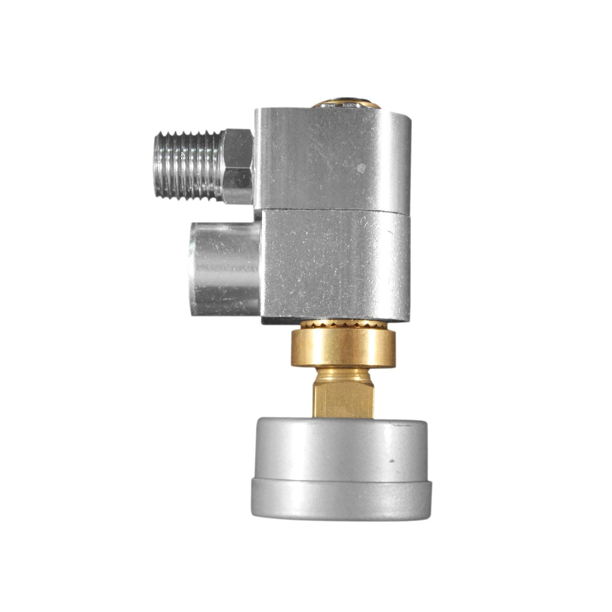 Milton S-657-3 1/4 NPT Swivel Hose Fitting with Flow Control and Gauge