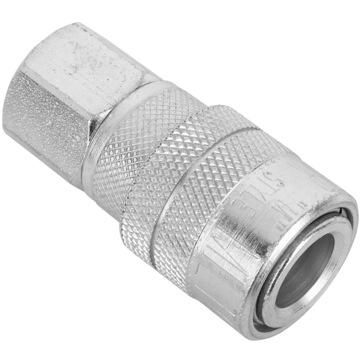 1/4" FNPT QuickConnect Steel Coupler, Industrial Interchange (MSTYLE
