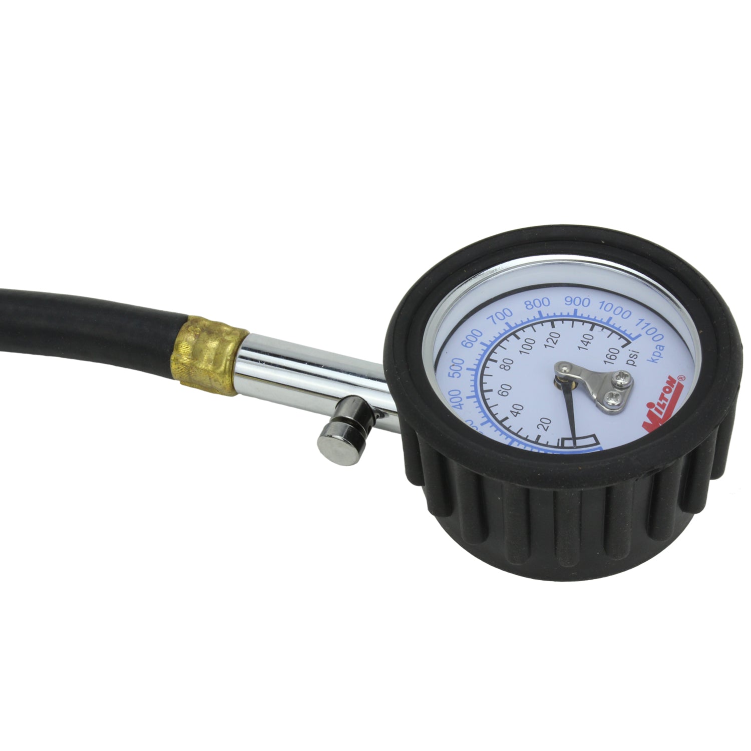 High Pressure Dial Tire Pressure Gauge - Dual Head Air Chuck, 12