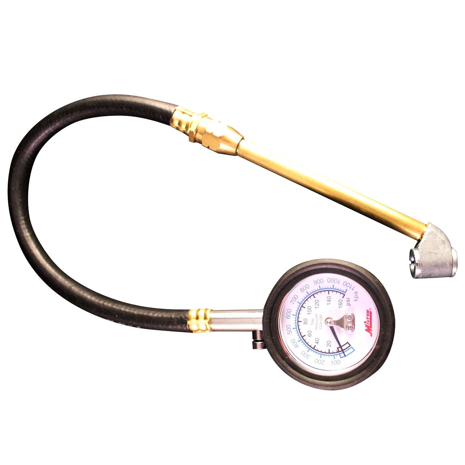Milton High Pressure Tire Pressure Gauge with Dual Head Chuck